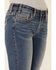 Rock & Roll Denim Women's Medium Wash Bootcut Riding Jeans, Blue, hi-res