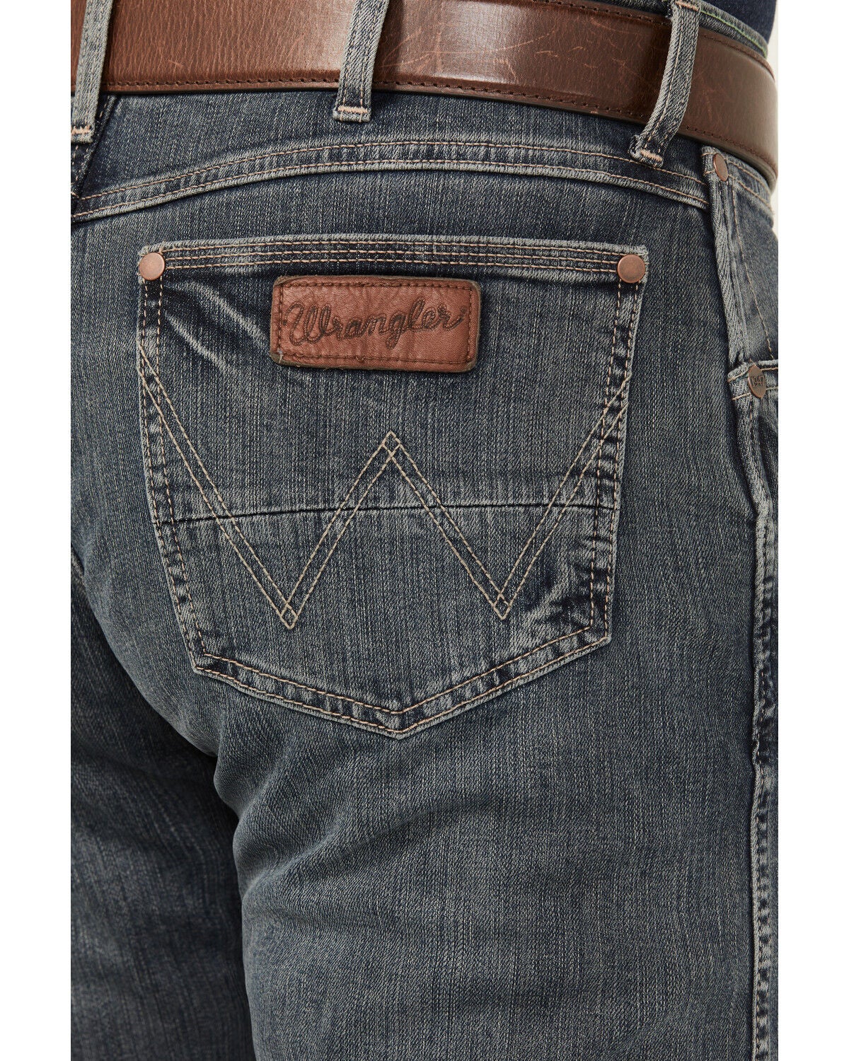 Image #5 - Wrangler Retro Men's Jerome Slim Straight Fit Jeans, Indigo, hi-res