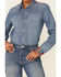 Stetson Women's Denim Embroidered Long Sleeve Button-Down Western Shirt , Blue, hi-res