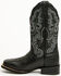 Image #3 - Dan Post Women's Lizzie Performance Western Boots - Broad Square Toe, Black, hi-res