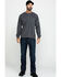 Image #6 - Ariat Men's FR Air Henley Long Sleeve Work Shirt - Tall, Charcoal, hi-res