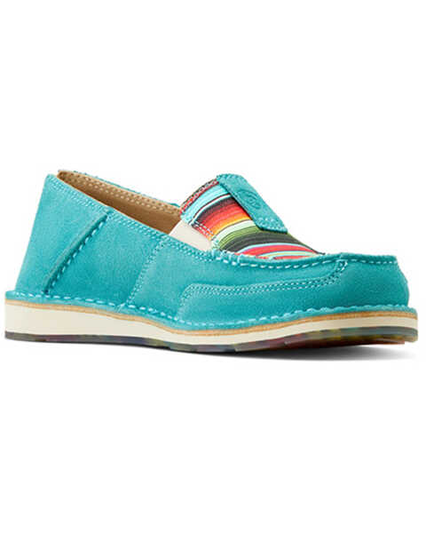 Image #1 - Ariat Women's Cruiser Casual Shoes - Moc Toe , Blue, hi-res