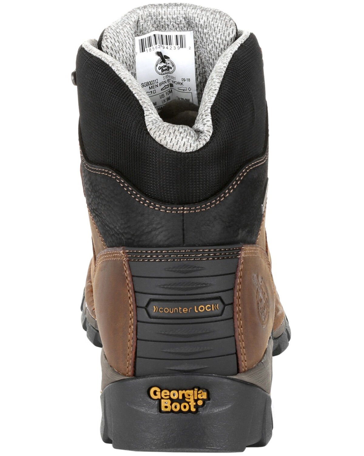 Image #4 - Georgia Boot Men's Eagle One Waterproof Work Boots - Steel Toe, Brown, hi-res