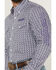 Image #3 - Wrangler Men's Printed Logo Long Sleeve Button-Down Western Shirt, Navy, hi-res