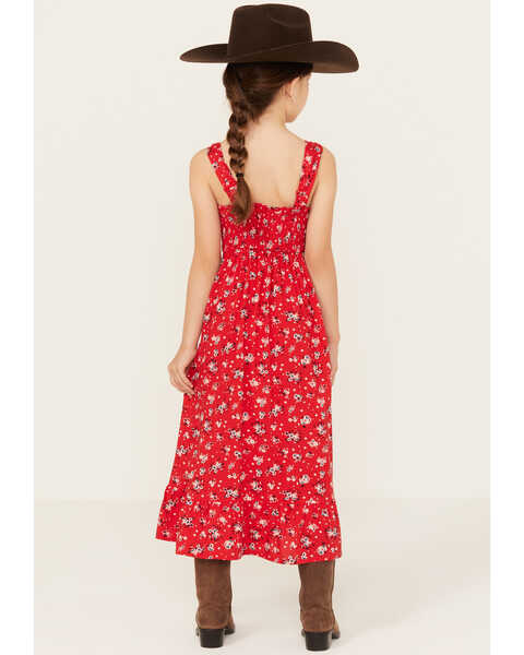 Image #4 - Cotton & Rye Girls' Ditsy Button-Down Dress, , hi-res