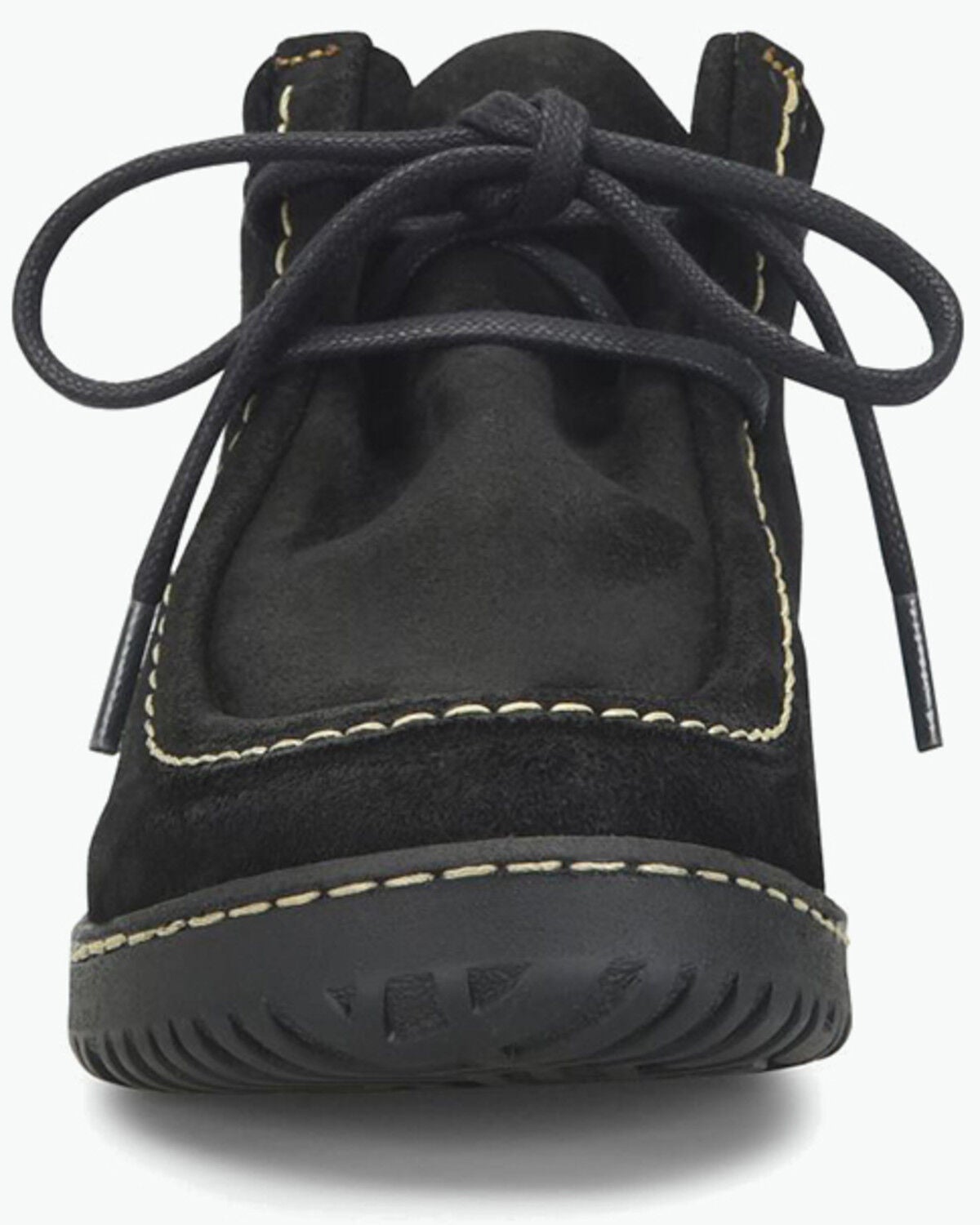 Image #4 - Born Women's Basin Suede Chukka Booties - Moc Toe, Black, hi-res