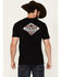 Image #4 - Cowboy Hardware Men's Built Tough Shield Short Sleeve Graphic T-Shirt, Black, hi-res
