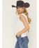 Image #2 - Levi's Women's Boots Graphic Muscle Tee, White, hi-res