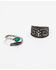 Image #1 - Shyanne Women's Summer Escape 2-Piece Steer Head Ring Set, , hi-res