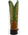 Image #5 - Dan Post Women's Exotic Eel Skin Western Boot - Broad Square Toe, Green, hi-res