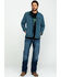Image #6 - Wrangler Men's Trail Fleece Lined Zip Jacket, Heather Blue, hi-res