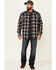 Image #2 - Cody James Men's Storm Front Bonded Large Plaid Long Sleeve Button-Down Western Flannel Shirt, Navy, hi-res
