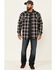 Image #2 - Cody James Men's Storm Front Bonded Large Plaid Long Sleeve Button-Down Western Flannel Shirt , Navy, hi-res