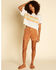 Image #2 - Billabong x Wrangler Women's Border Line Jacquard Graphic Tee, White, hi-res