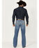 Image #3 - Cinch Men's Grant Medium Stonewash Relaxed Bootcut Performance Stretch Denim Jeans, Medium Wash, hi-res