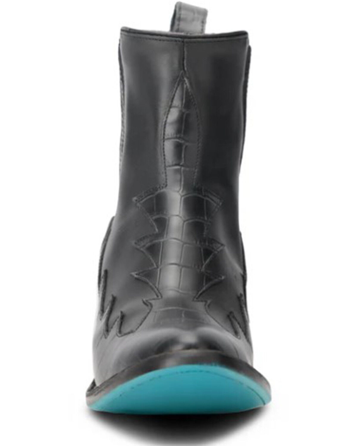 Image #4 - Lane Women's Western Chelsea Booties - Round Toe, Jet Black, hi-res