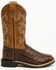 Image #2 - Cody James Boys' Dale Crocodile Print Western Boots - Broad Square Toe, Chocolate, hi-res