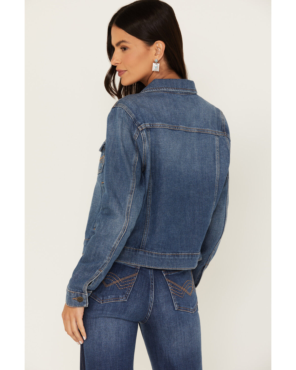 Image #4 - Idyllwind Women's Signature Classic Denim Jacket, Medium Wash, hi-res