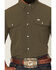 Image #3 - Ferrell Men's Tek Solid Short Sleeve Pearl Snap Stretch Performance Western Shirt, Olive, hi-res