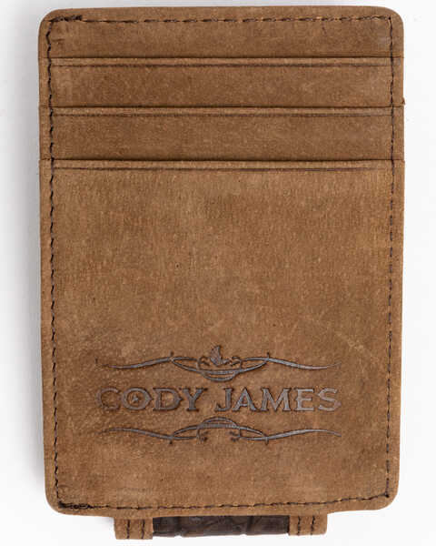 Cody James Men's Croc Embossed Money Clip Leather Wallet , , hi-res
