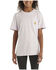 Image #1 - Carhartt Girls' Solid Short Sleeve Pocket Tee, Lavender, hi-res