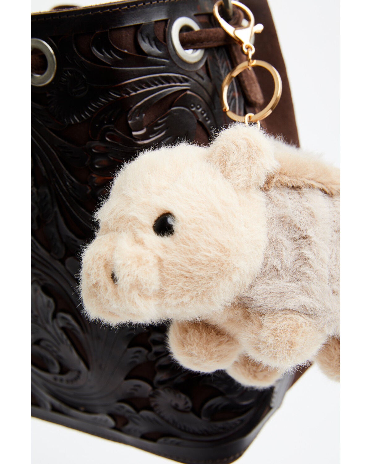 Image #2 - Shyanne Armadillo Plush Bag Charm, Tan, hi-res