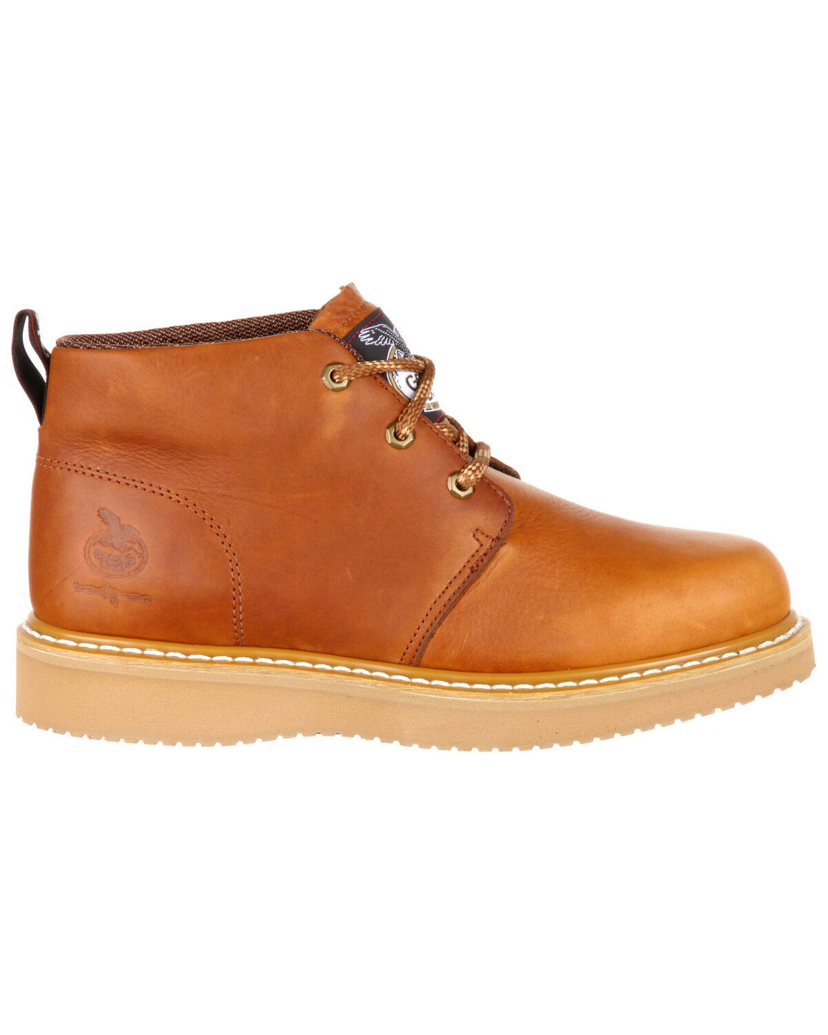 Image #2 - Georgia Boot Men's Wedge Chukka Work Shoes - Composite Toe, Brown, hi-res
