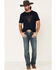 Cody James Men's Desert Bull Skull Graphic Short Sleeve T-Shirt , Navy, hi-res