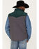 Image #4 - Rock & Roll Denim Men's Vintage 46 Color Block Vest, Charcoal, hi-res