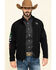 Image #2 - Ariat Men's Mexico Flag Team Softshell Jacket , Black, hi-res