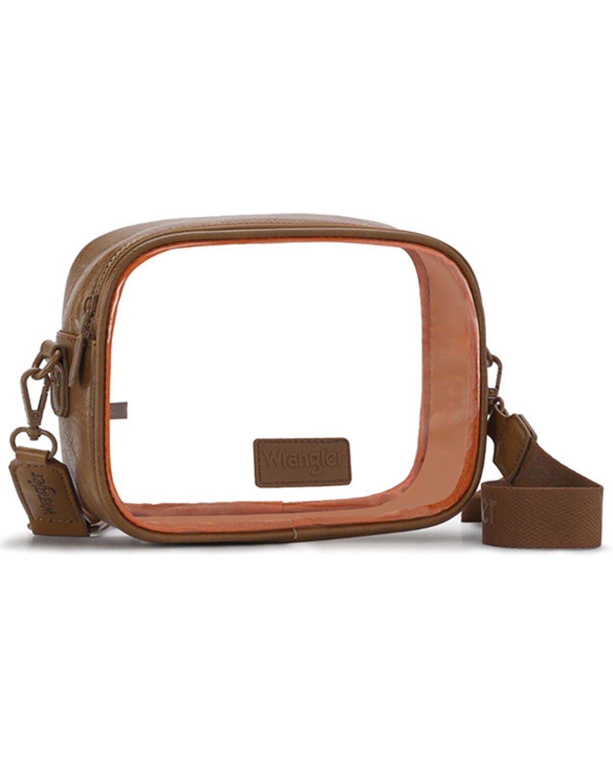 Image #2 - Wrangler Women's Clear Stadium Crossbody Bag, Brown, hi-res