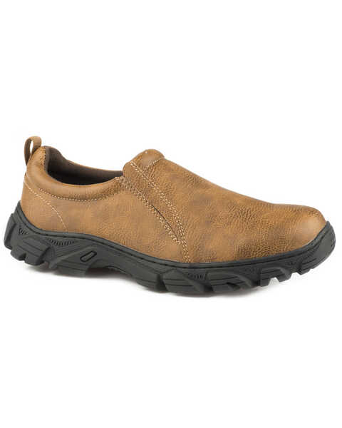 Image #1 - Roper Men's Cotter Faux Leather Shoes , Tan, hi-res