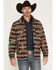 Image #1 - Panhandle Men's Jicarilla Southwestern Print Berber Shirt Jacket, Camel, hi-res