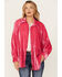 Image #2 - Free People Women's Night Skies Velvet Long Sleeve Top, Pink, hi-res
