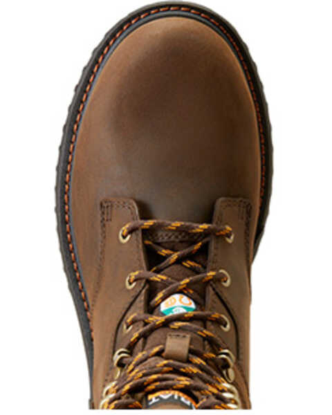 Image #4 - Ariat Men's 8" RigTEK CSA Waterproof Work Boots - Composite Toe , Brown, hi-res