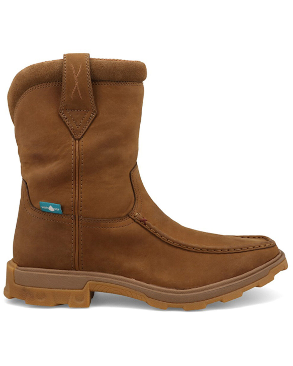 Image #2 - Twisted X Men's 9" UltraLite X™ Waterproof Work Boots - Moc Toe, Brown, hi-res