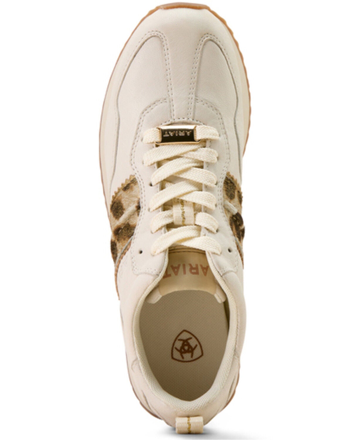 Image #4 - Ariat Women's Ranch Runner Casual Shoes, Cream, hi-res