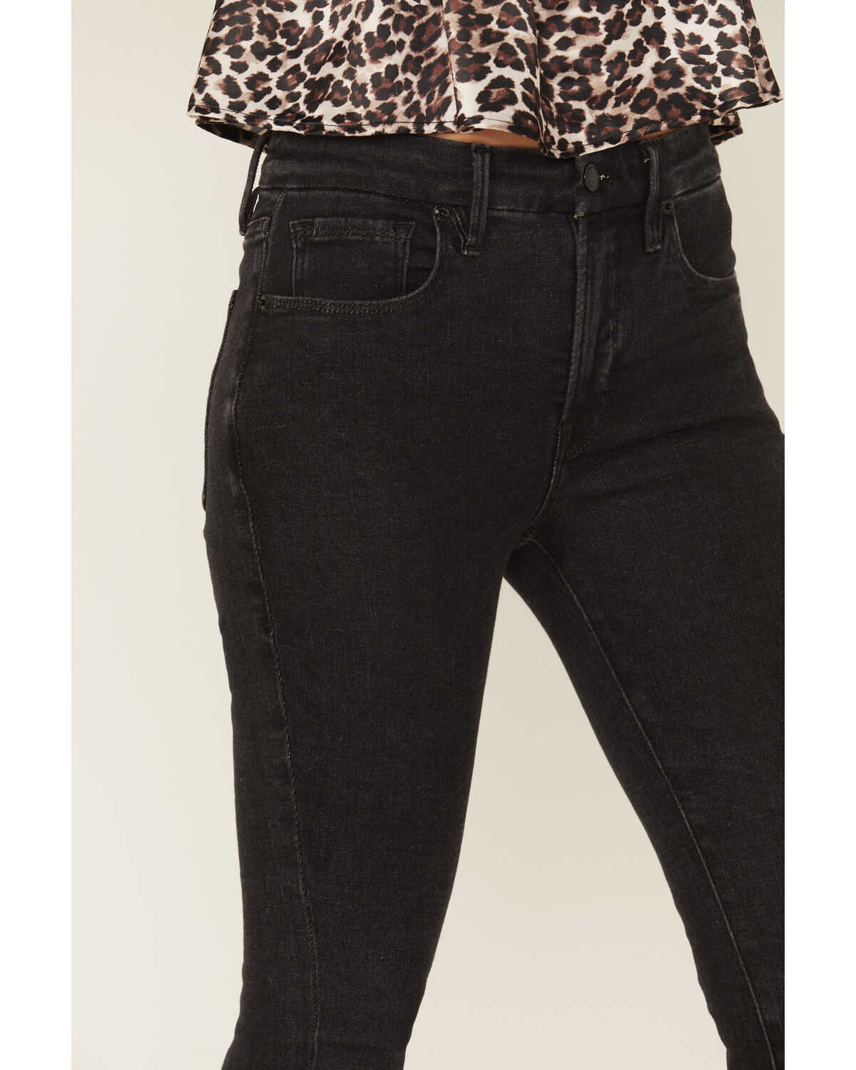 Image #2 - Good American Women's Good Legs High Rise Skinny Stretch Denim Jeans, Black, hi-res