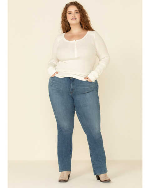 Levi’s Women's 415 Classic Bootcut Jeans - Plus, Blue, hi-res