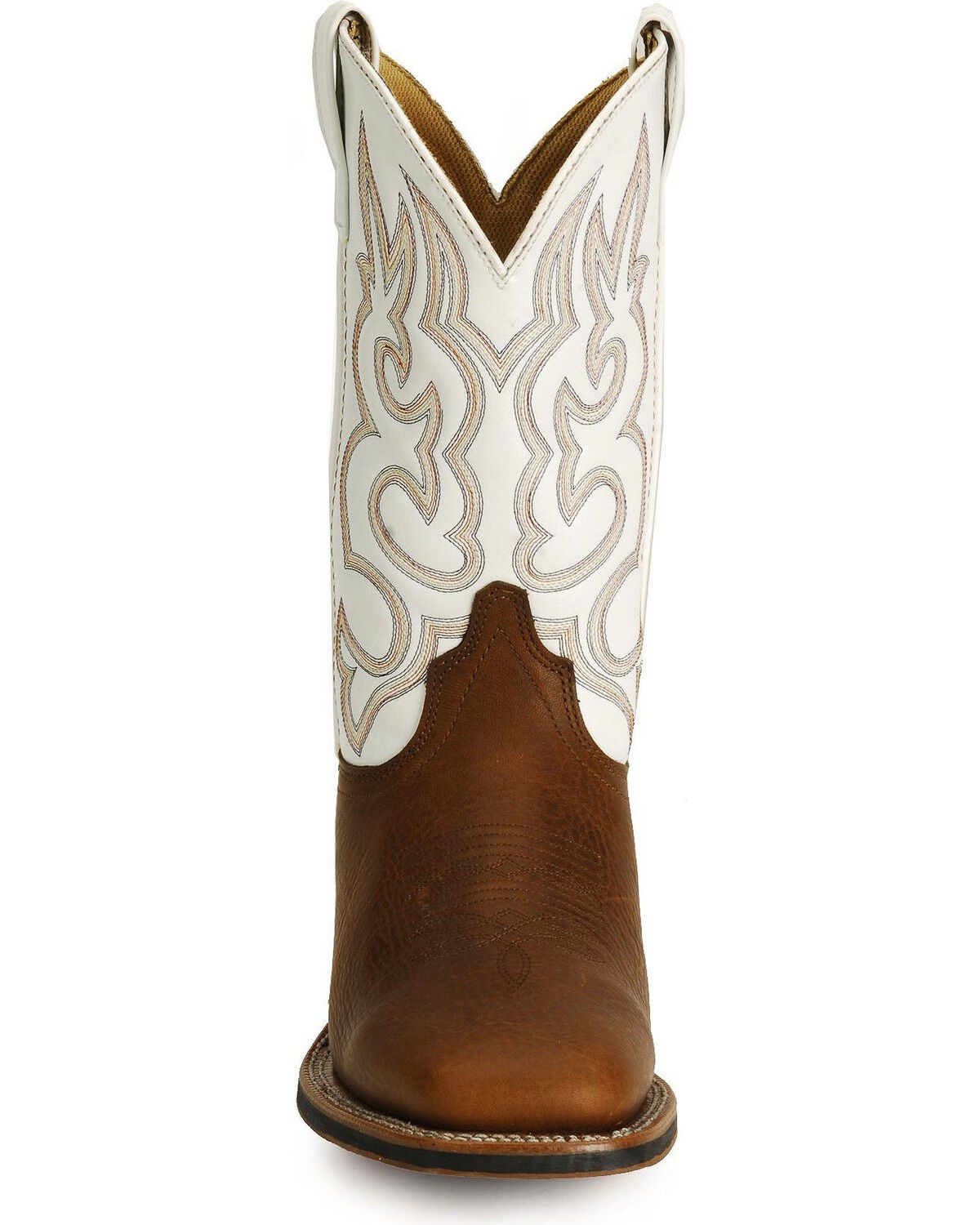 Image #4 - Laredo Men's Rancher Western Boots - Square Toe, Redwood, hi-res