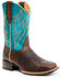 Image #1 - Cody James Men's Hoverfly Western Performance Boots - Broad Square Toe, Turquoise, hi-res