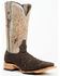 Image #1 - Tanner Mark Men's Exotic Full Quill Ostrich Western Boots - Broad Square Toe, Dark Brown, hi-res