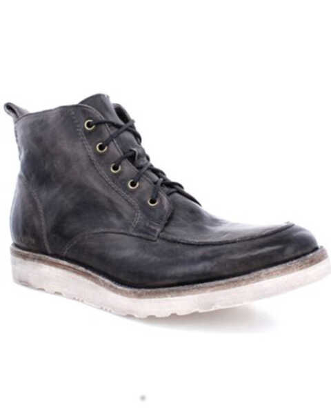 Bed Stu Men's Lincoln Western Casual Boots - Round Toe, Black, hi-res