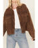 Image #3 - Rock & Roll Denim Women's Corduroy Button-Down Long Sleeve Shirt, Brown, hi-res