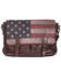 Image #1 - Scully Patriotic Brown Leather Crossbody Bag , Brown, hi-res