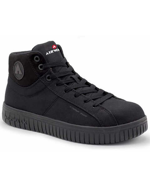 Airwalk Men's Deuce Mid Work Shoes - Composite Toe, Black, hi-res