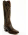 Image #1 - Dan Post Women's Whispering Wind Tall Western Boots - Square Toe, Brown, hi-res