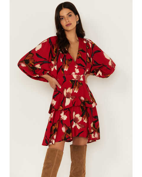 Image #2 - Band of the Free Women's Dolly Dress, Red, hi-res