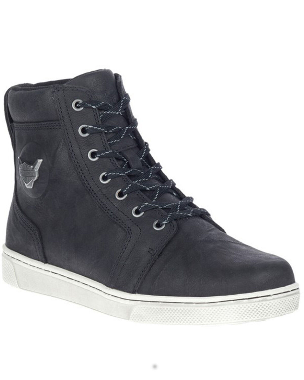 Image #1 - Harley Davidson Men's Bateman Motorcycle Boots - Round Toe, Black, hi-res