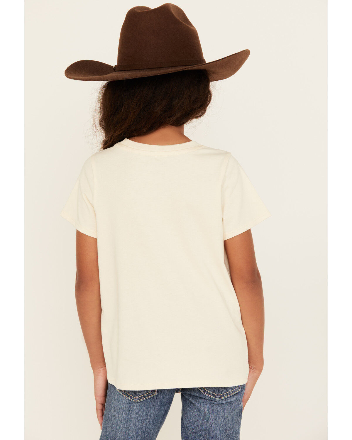 Image #4 - Wrangler Girls' Logo Desert Short Sleeve Graphic Tee, White, hi-res